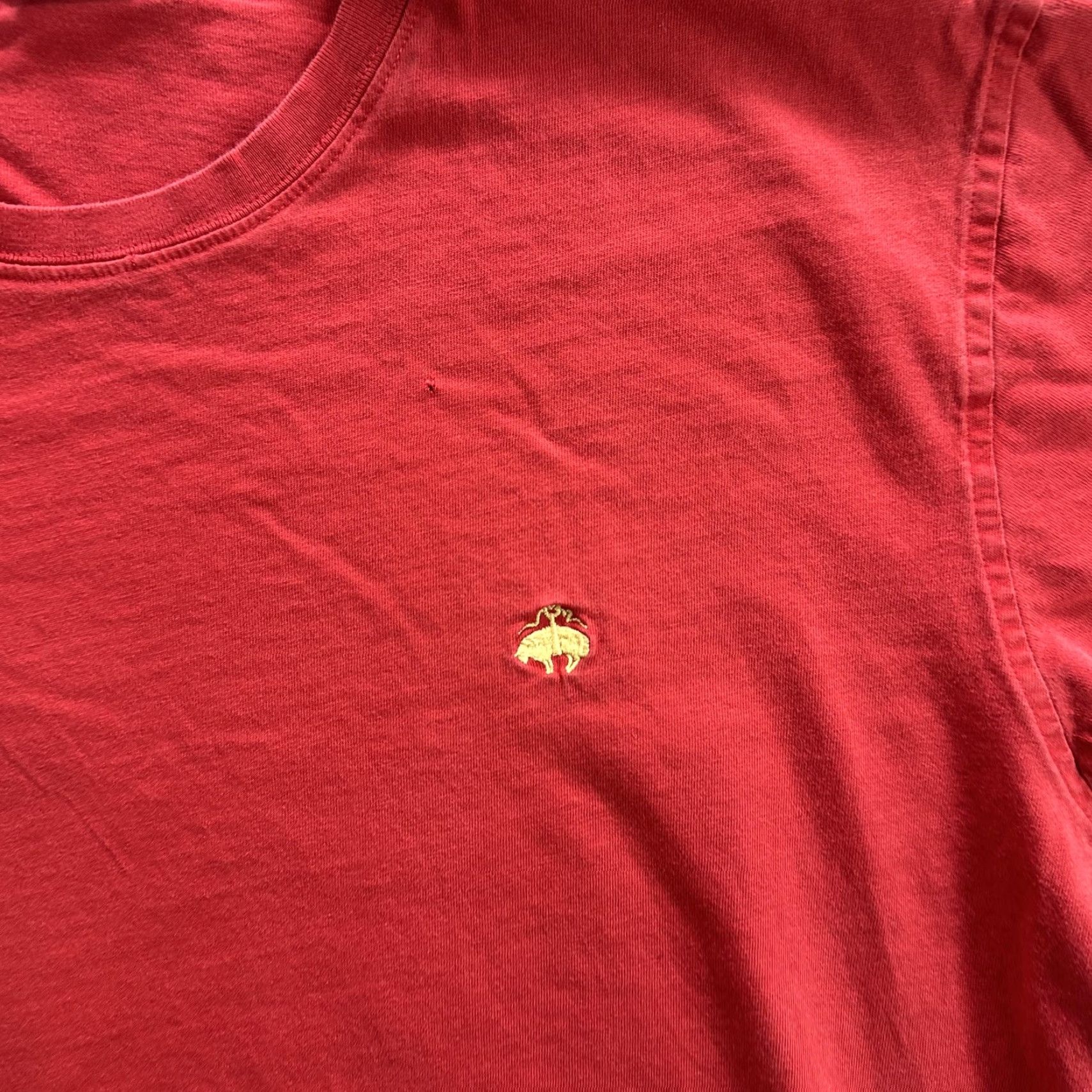 Brooks Brothers Brooks Brothers Shirt Mens Large Red Cotton Embroidered Umbrella Logo Classic Tee Size US L / EU 52-54 / 3 - 4 Thumbnail