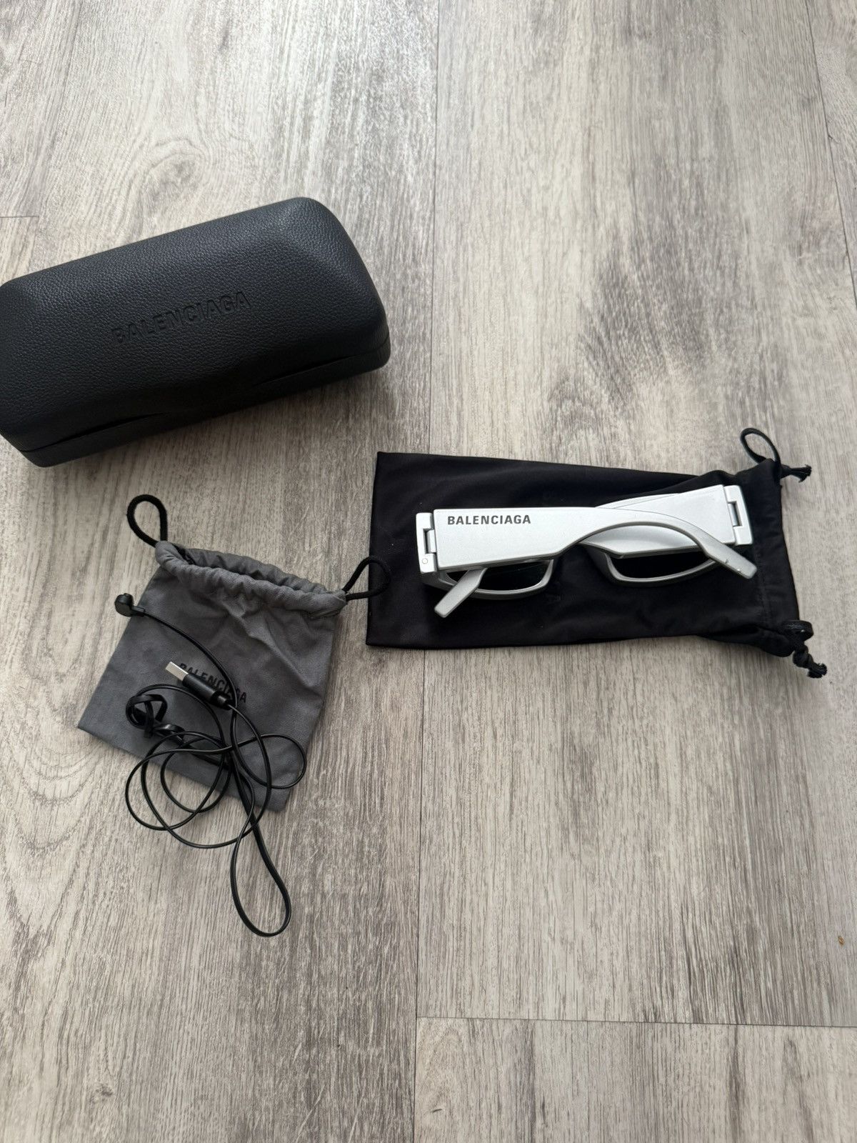 Balenciaga Balenciaga LED Sunglasses Grey Silver Size ONE SIZE - 2 Thumbnail
