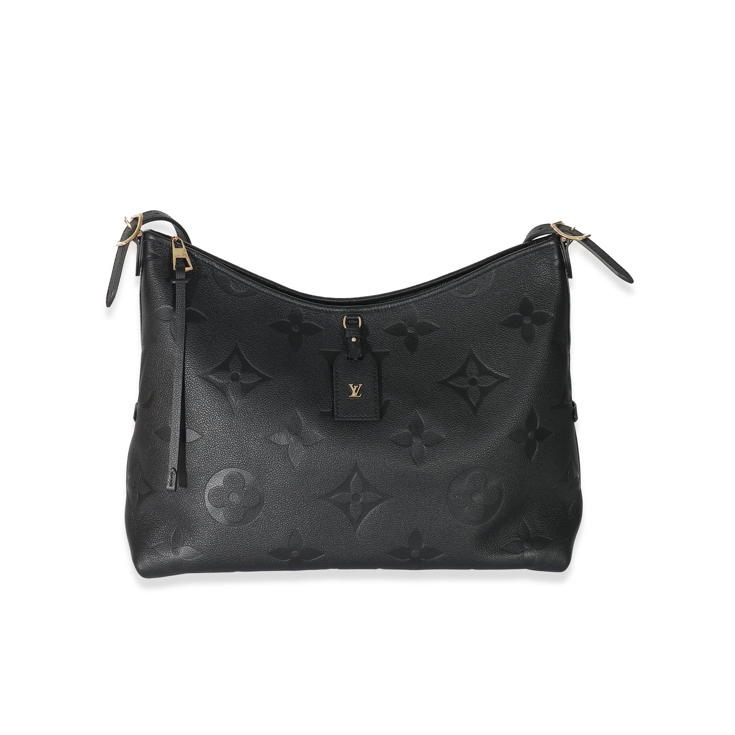 image of Louis Vuitton Black Monogram Empreinte Carryall Mm, Women's