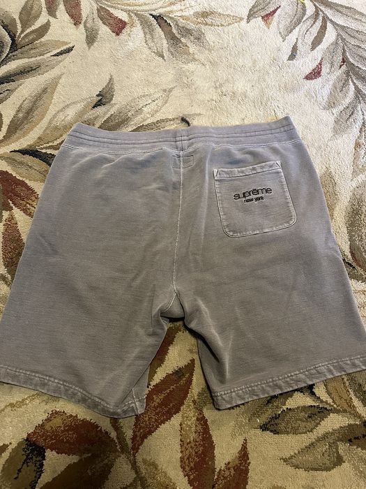 Supreme XL Supreme Overdyed Classic Logo Sweatshorts XL | Grailed