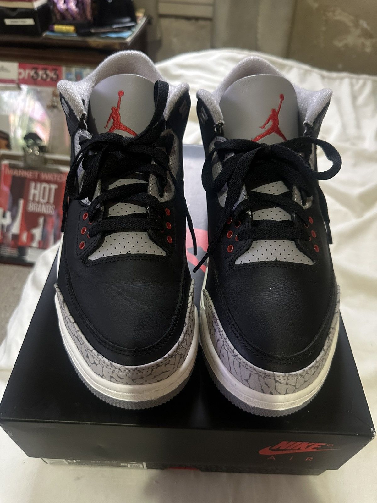 Jordan Brand Black cement 3 Jordan Size US 9.5 / EU 42-43 - 1 Thumbnail