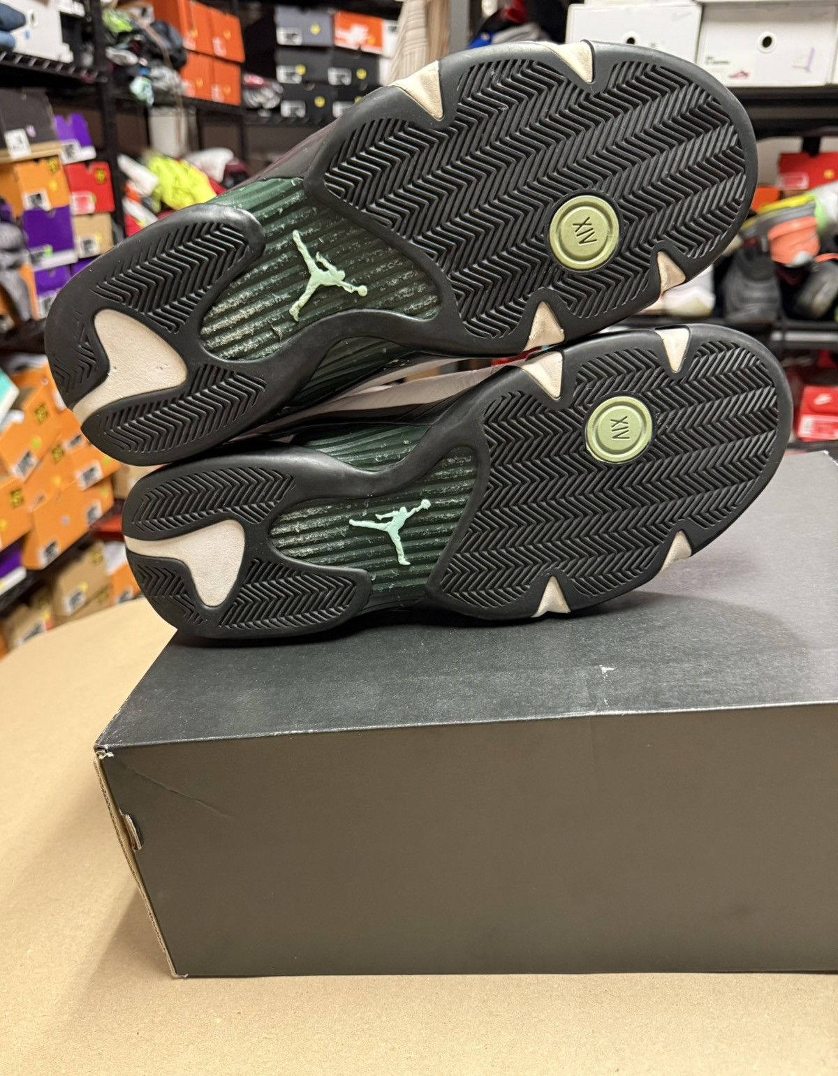 Jordan Brand Nike Air Jordan 14 XIV Retro Oxidized Green Mens size 14! Size US 14 / EU 47 - 5 Thumbnail