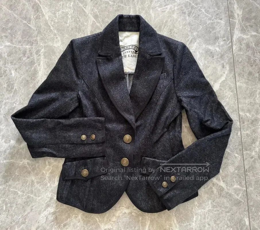 Burberry Burberry Black Cotton Blend Women's Jacket. Size S / US 4 / IT 40 - 9 Thumbnail