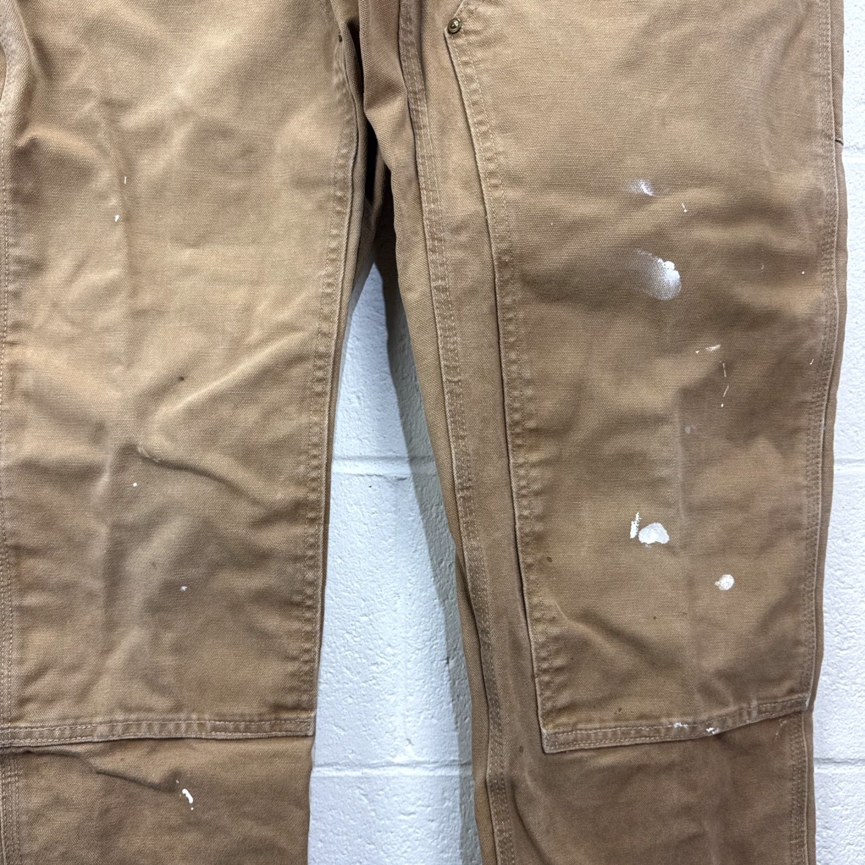 Carhartt VINTAGE Carhartt Carpenter Work Pants Mens 34x34 Canvas Brown 90s Retro Workwear Size US 34 / EU 50 - 7 Thumbnail