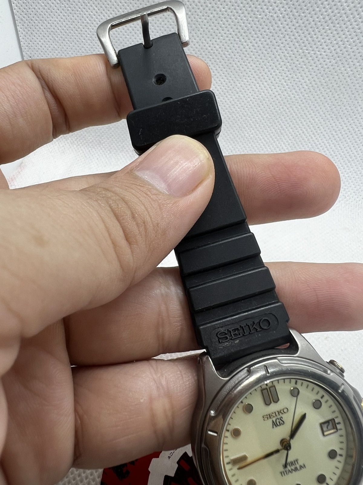 Seiko × Vintage Seiko AGS Kinetic Spirit Titanium Size ONE SIZE - 10 Thumbnail