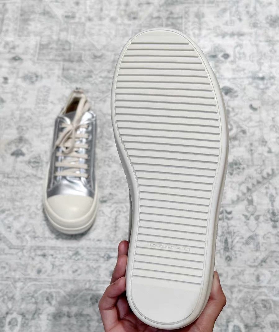 Rick Owens Rick Owens DRKSHDW silver white chunky sneakers Size US 7 / EU 40 - 8 Thumbnail