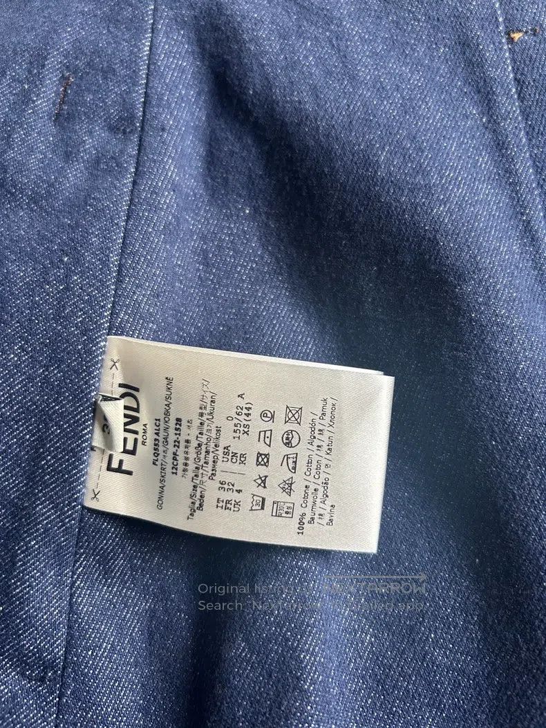 Fendi Fendi Denim Skirt Size 24" / US 00 / IT 34 - 3 Thumbnail