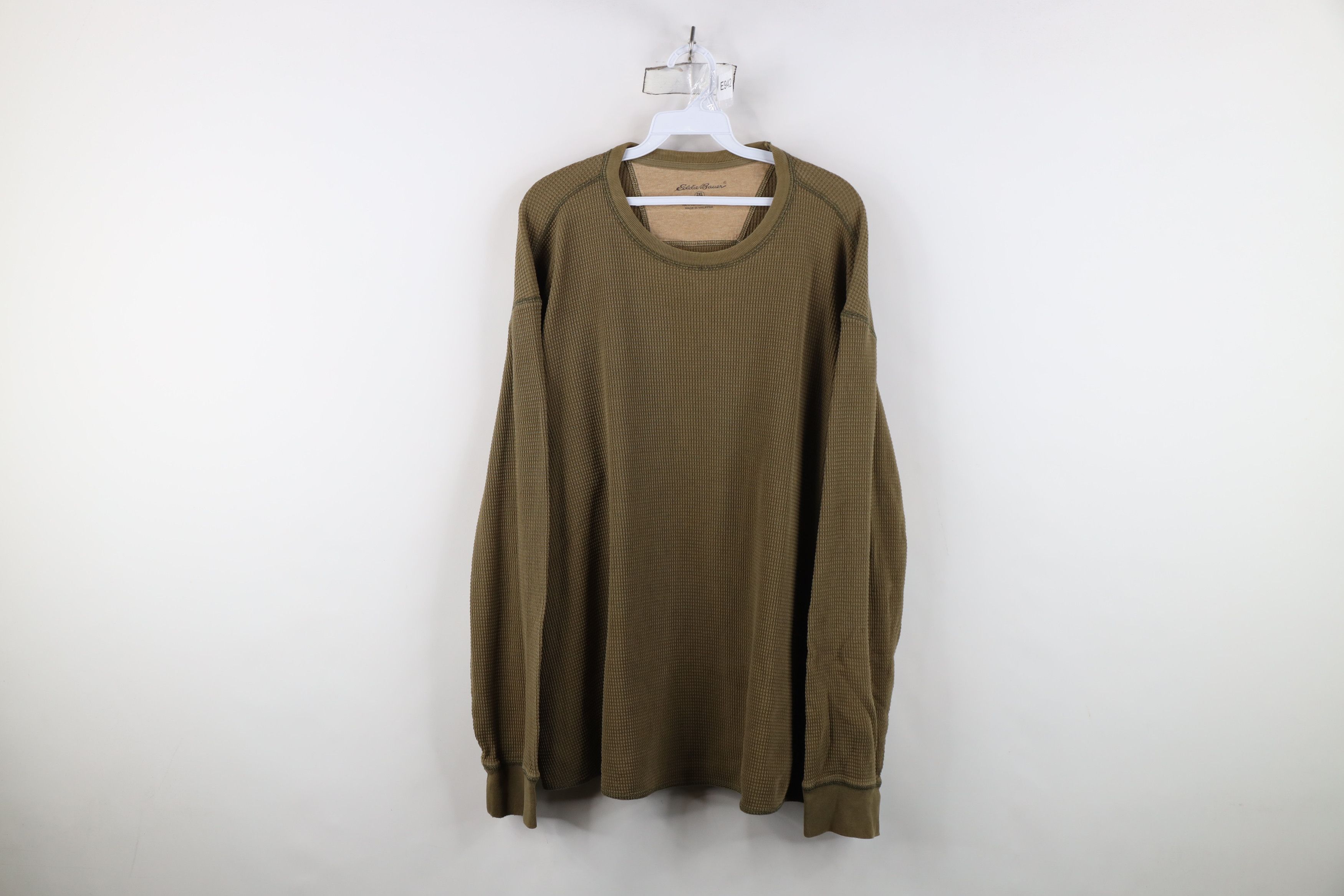 Eddie Bauer Vintage Eddie Bauer Thermal Waffle Knit Long Sleeve T-Shirt Size US XXL / EU 58 / 5 - 1 Thumbnail