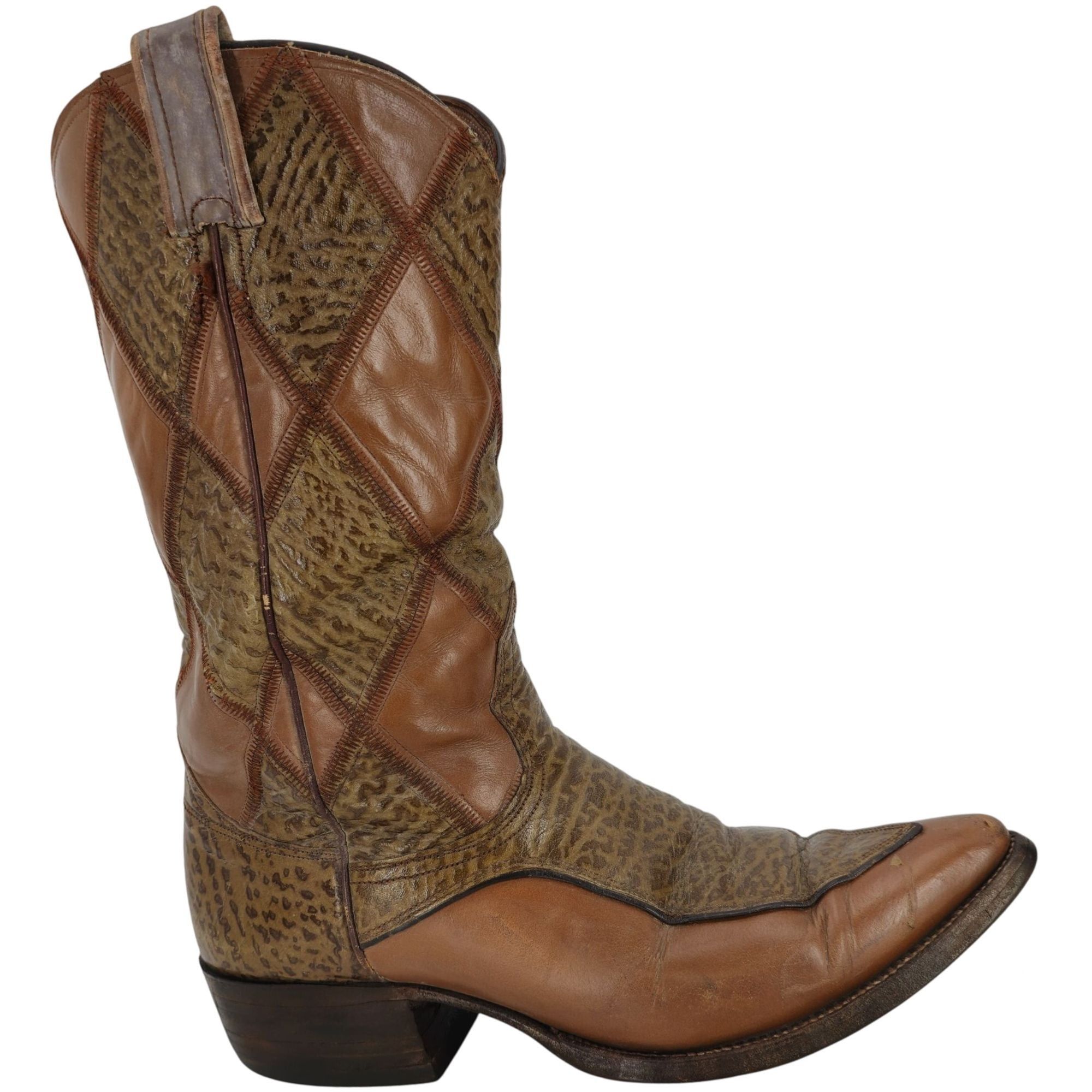 Nocona Vintage Nocona Boots Exotic Shark skin + Leather Diamond Size US 9 / EU 42 - 2 Thumbnail