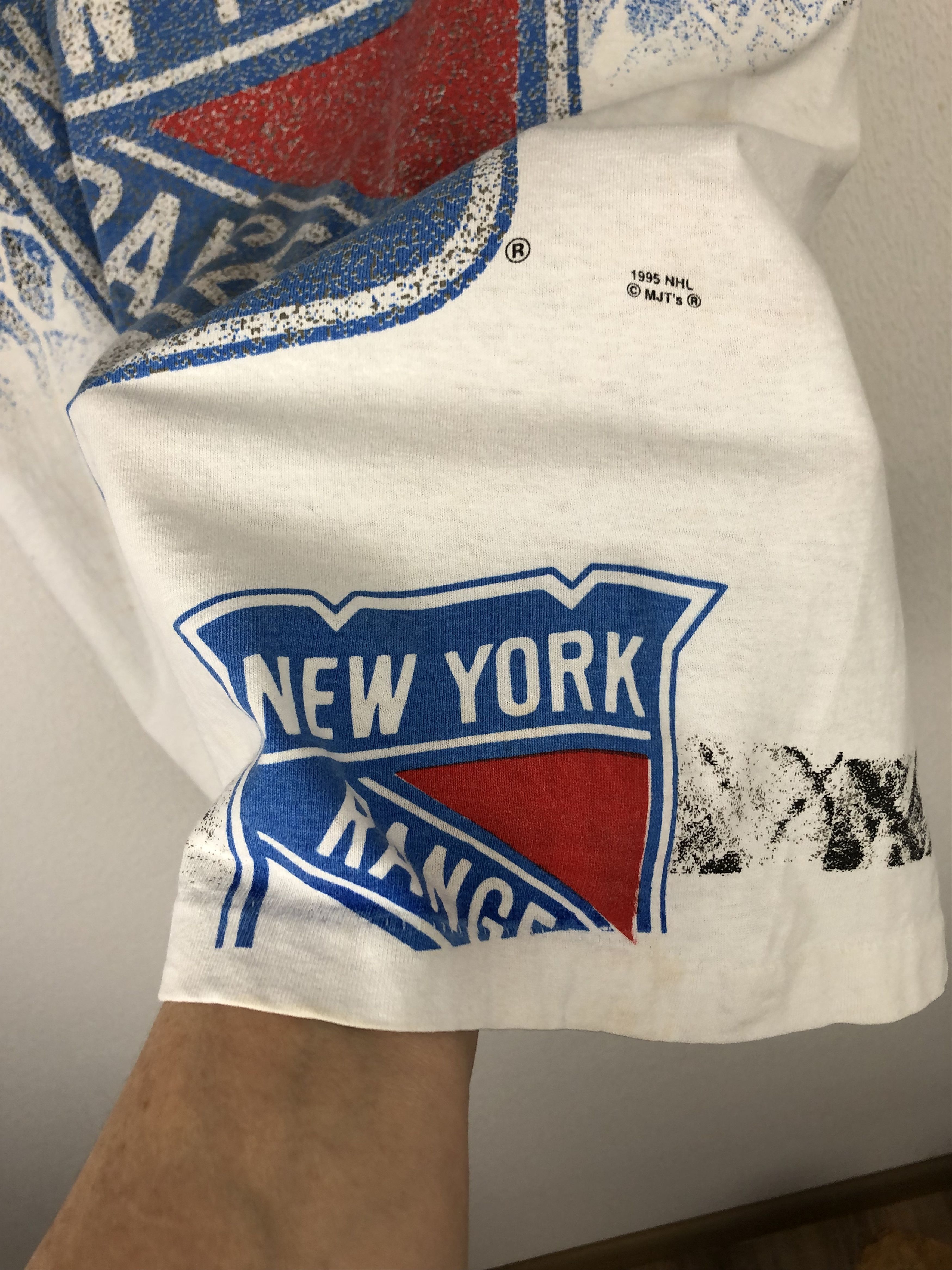 Vintage Vintage New York Rangers NHL Shirt Over Print Mens Tee Size US M / EU 48-50 / 2 - 6 Thumbnail