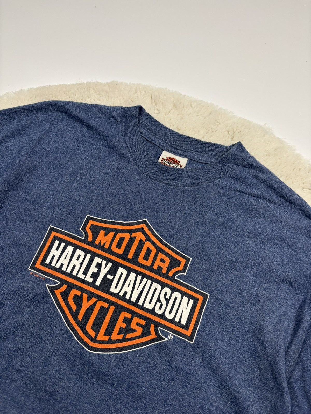 Harley Davidson Harley Davidson 1996 Vintage Clermont Florida Rare T-Shirt Size US XL / EU 56 / 4 - 7 Thumbnail
