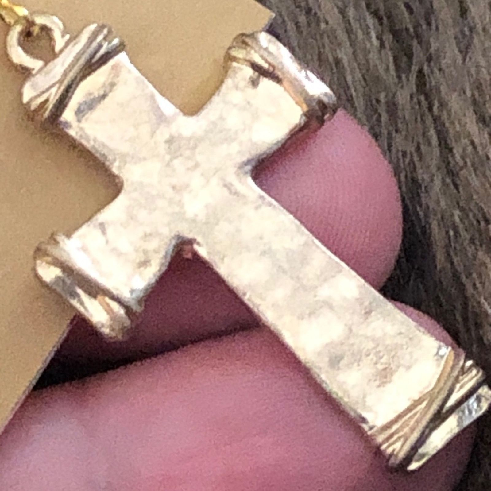 Vintage Vintage repurpose gold tone cross earrings Size ONE SIZE - 3 Thumbnail