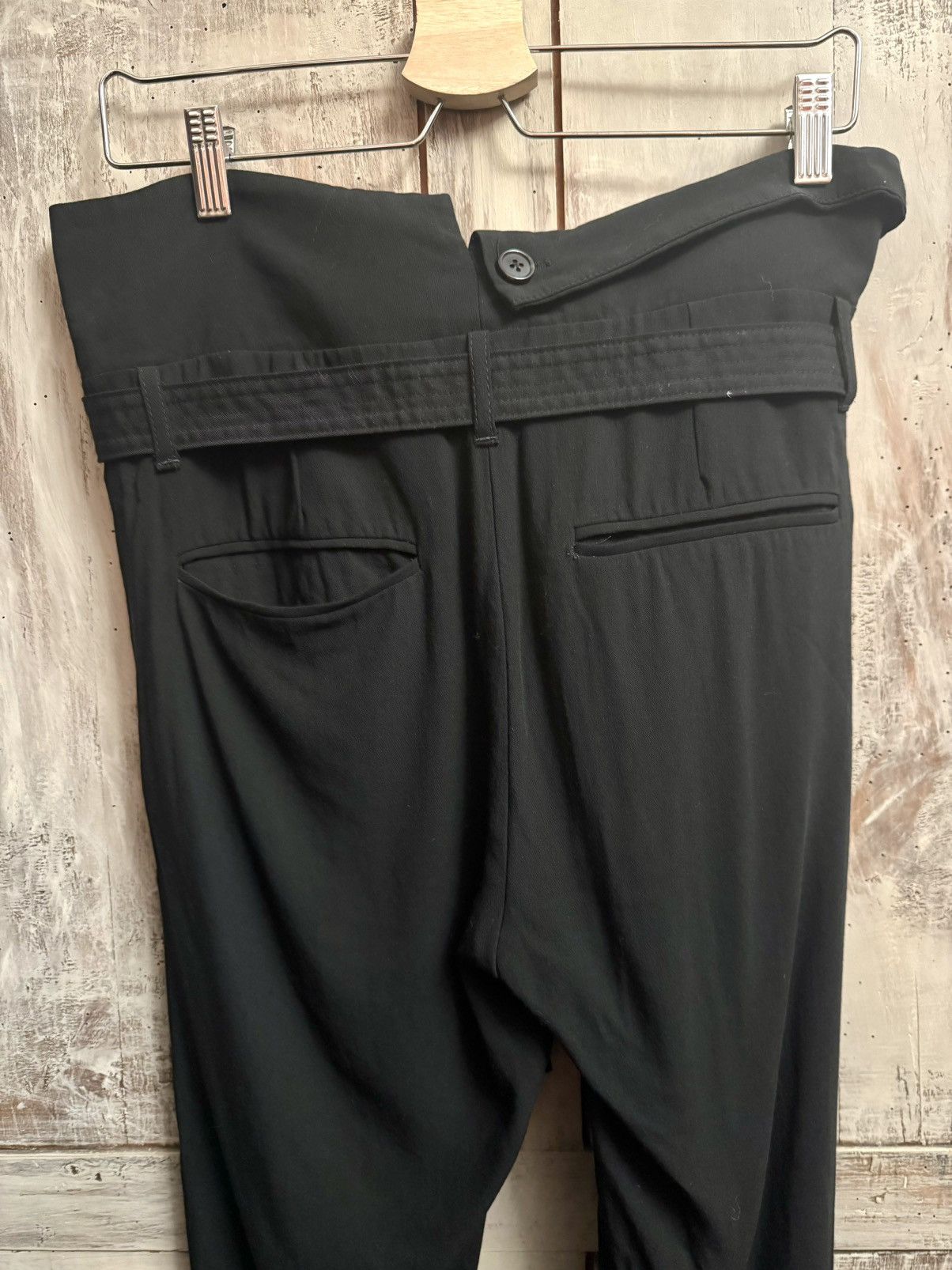 Ann Demeulemeester ann demeulemeester asymmetrical black wool pants 36 fr Size 26" / US 2 / IT 38 - 10 Thumbnail