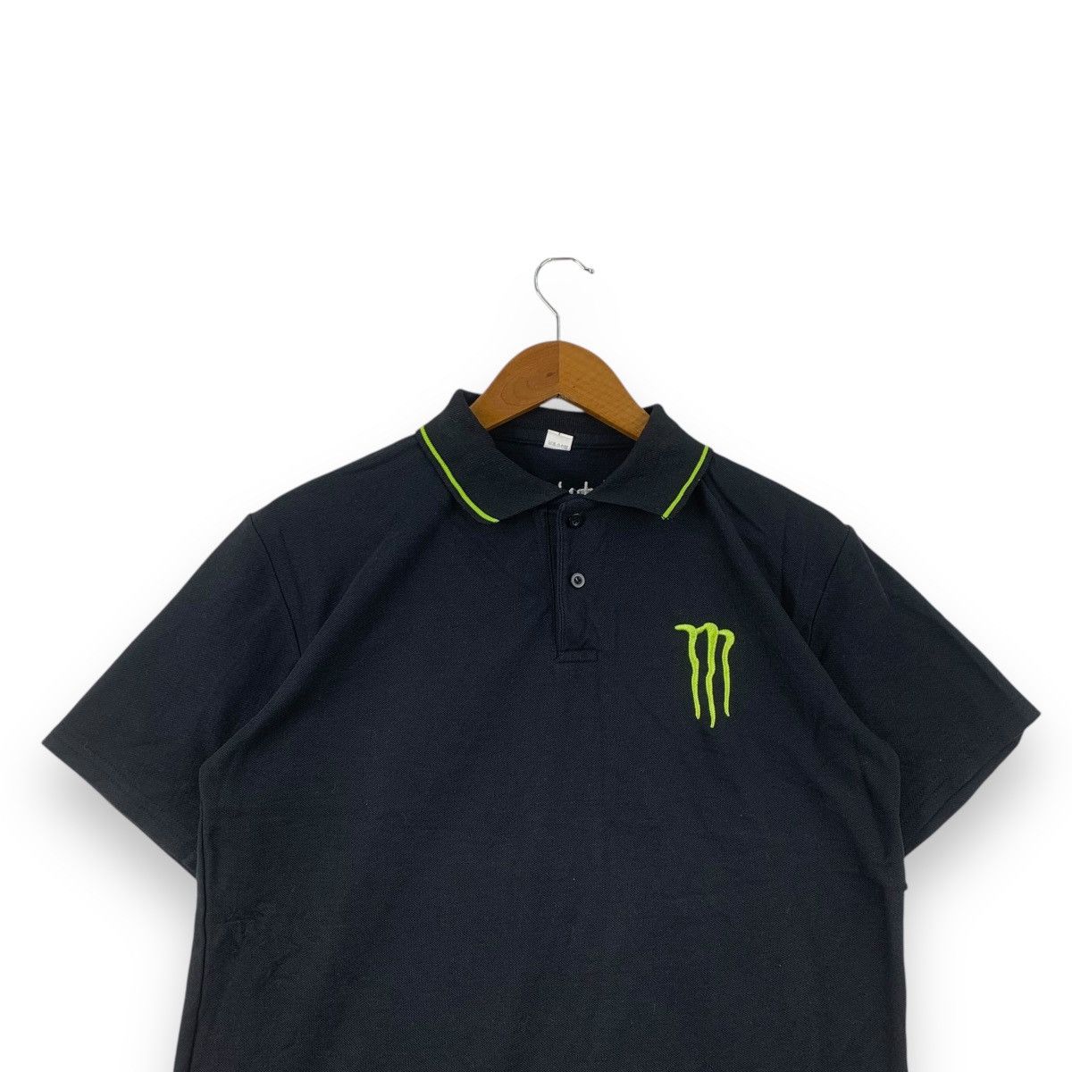 Vintage MONSTER ENERGY MotorGP Racing Polo Tee Shirt Menswear