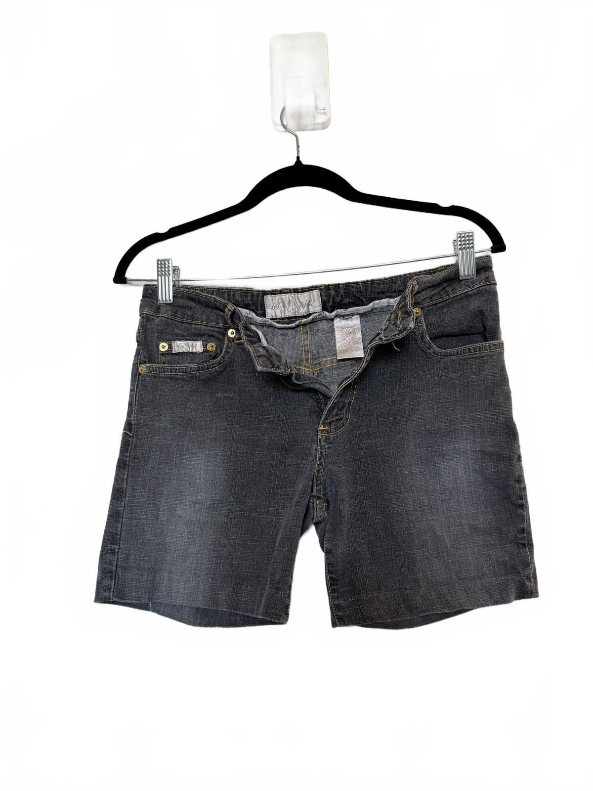 Designer Vintage Y2K Baby Phat Gray Denim Shorts Size 30" / US 8 / IT 44 - 2 Thumbnail