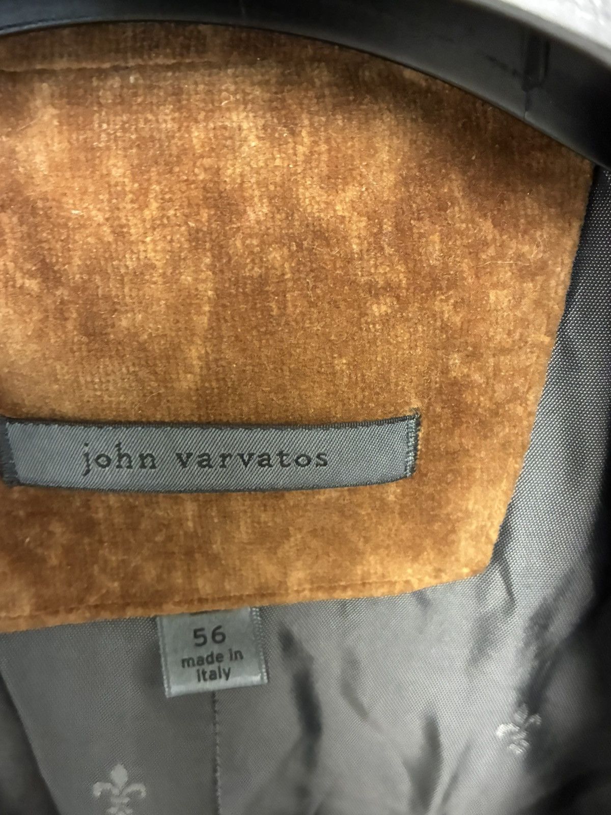 John Varvatos Double Breasted Velvet Coat Jacket EU 56 USA 46 Size US XL / EU 56 / 4 - 6 Thumbnail