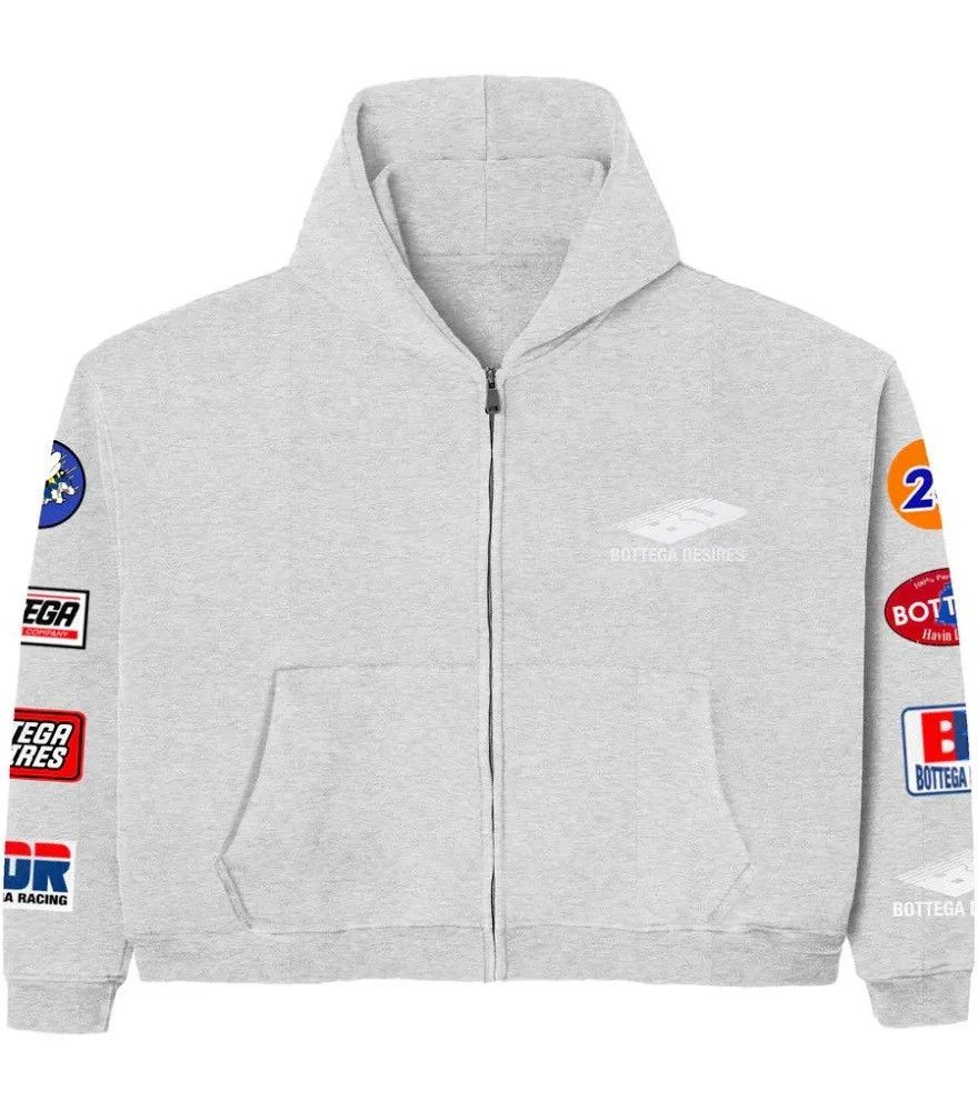 Bottega Desires Bottega Desires Patch Hoodie Gray Size US XL / EU 56 / 4 - 1 Preview