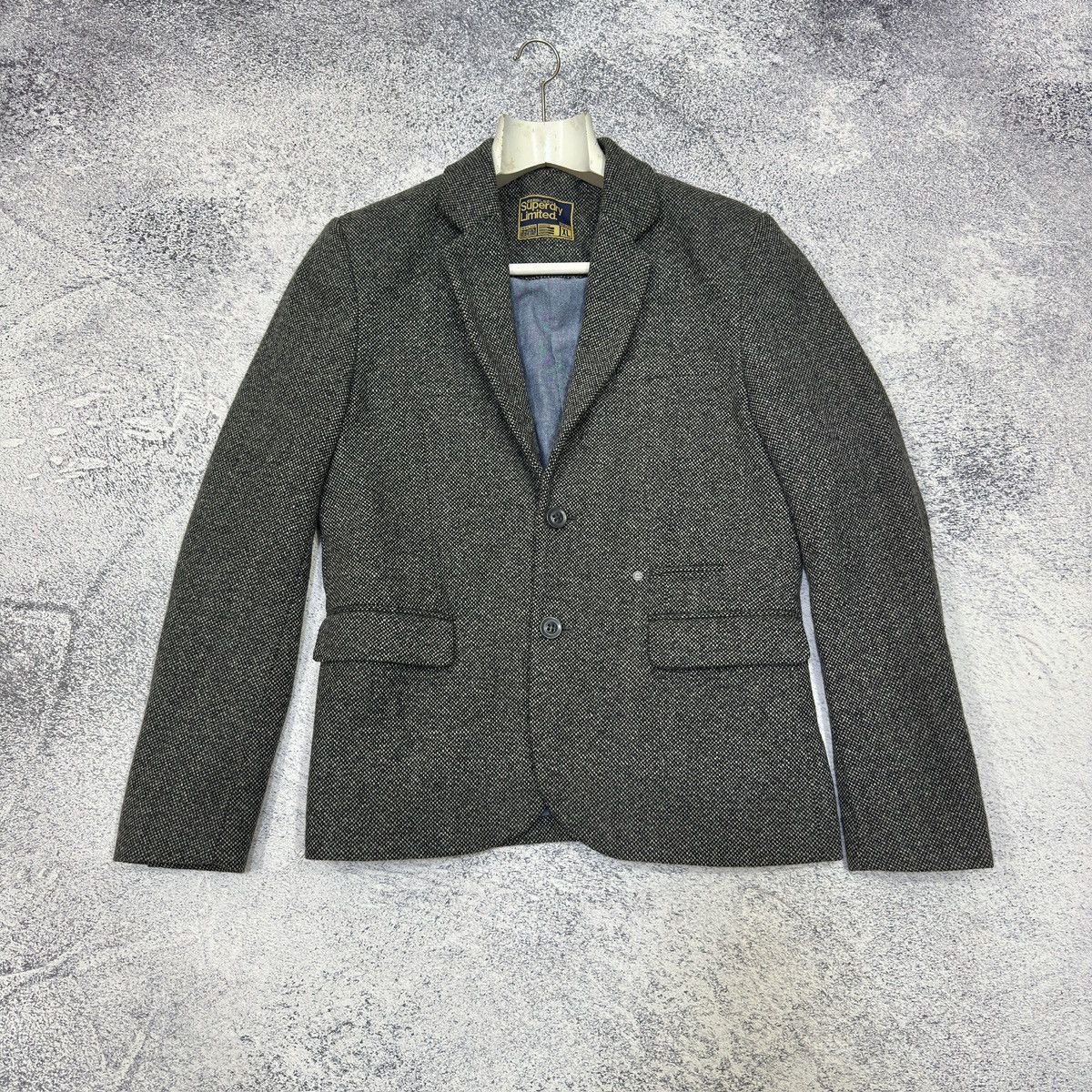 Superdry Superdry Gray Wool Blazer L size Size 52R - 1 Thumbnail