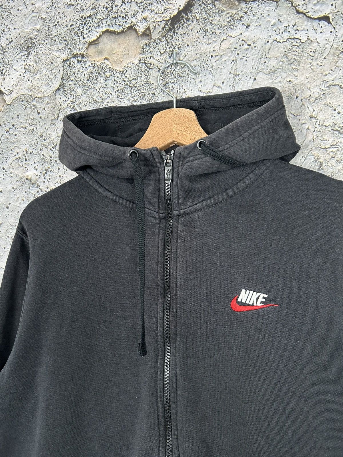 Nike Nike Zip Hoodie Black Streetwear Drill Vintage Rap Size US M / EU 48-50 / 2 - 3 Thumbnail
