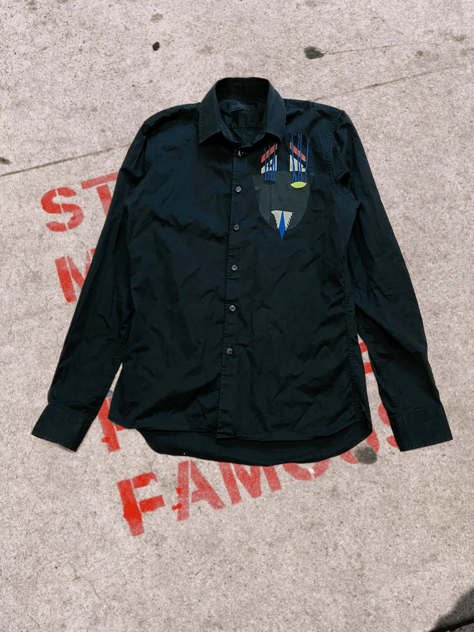 Diesel Black Gold Men's Black Long Sleeve Shirts by Diesel Black Gold Size US S / EU 44-46 / 1 - 1 Thumbnail