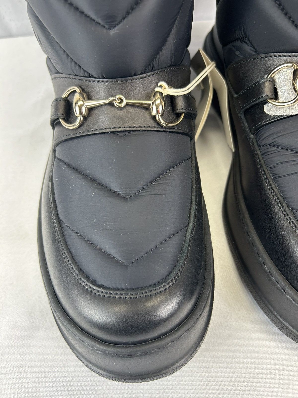 Gucci GUCCI - Horsebit Shearling-Trimmed Quilted Size US 10 / EU 43 - 5 Thumbnail