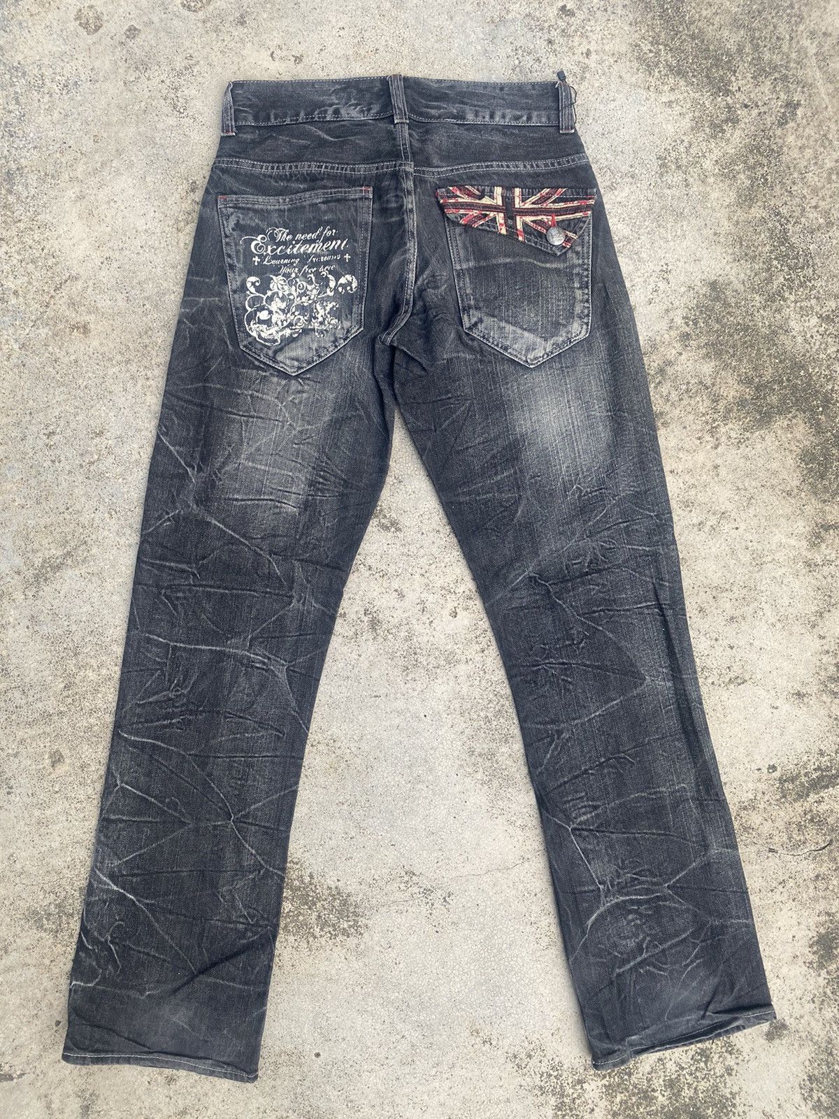 Japanese Brand Japanese Brand Root Three Clawmark British Flag Denim Size US 29 - 11 Thumbnail