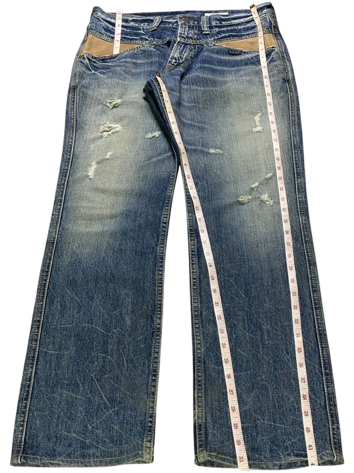 Japanese Brand Vintage Japanese Brand Mud Wash Distressed Jeans Size US 32 / EU 48 - 13 Thumbnail