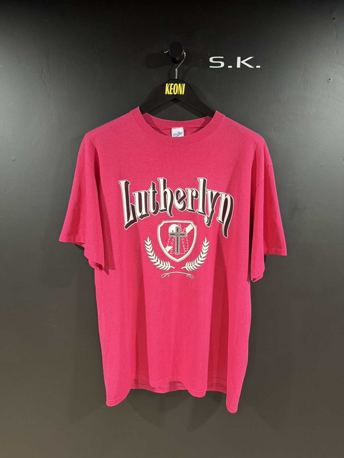 1990s Vintage Lutherlyn Jesus God Faded Single Stitch Tee XL