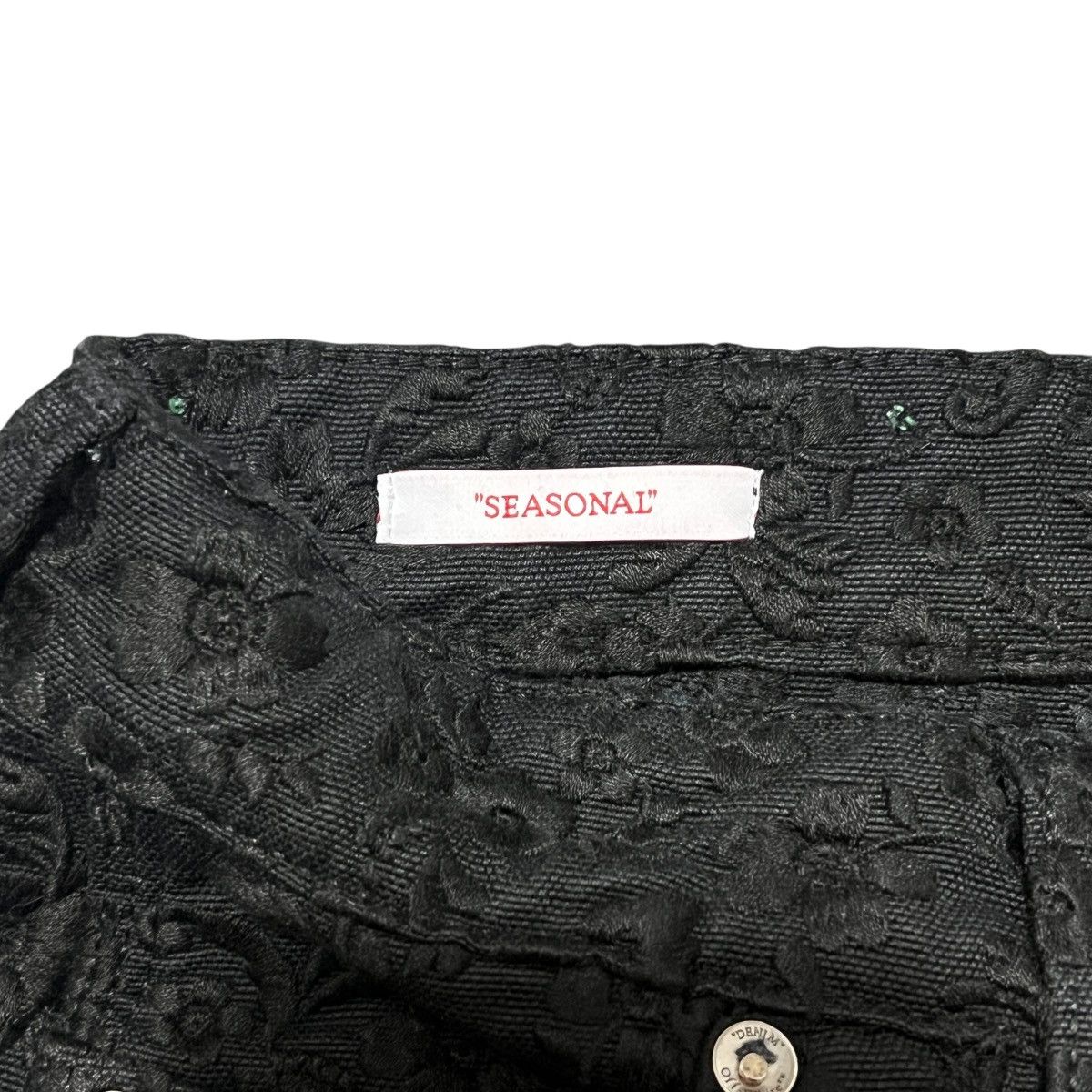 Off-White Off White 23SS Flower Embroidery Carpenter Flare Denim Black Size US 44 / EU 60 - 5 Thumbnail