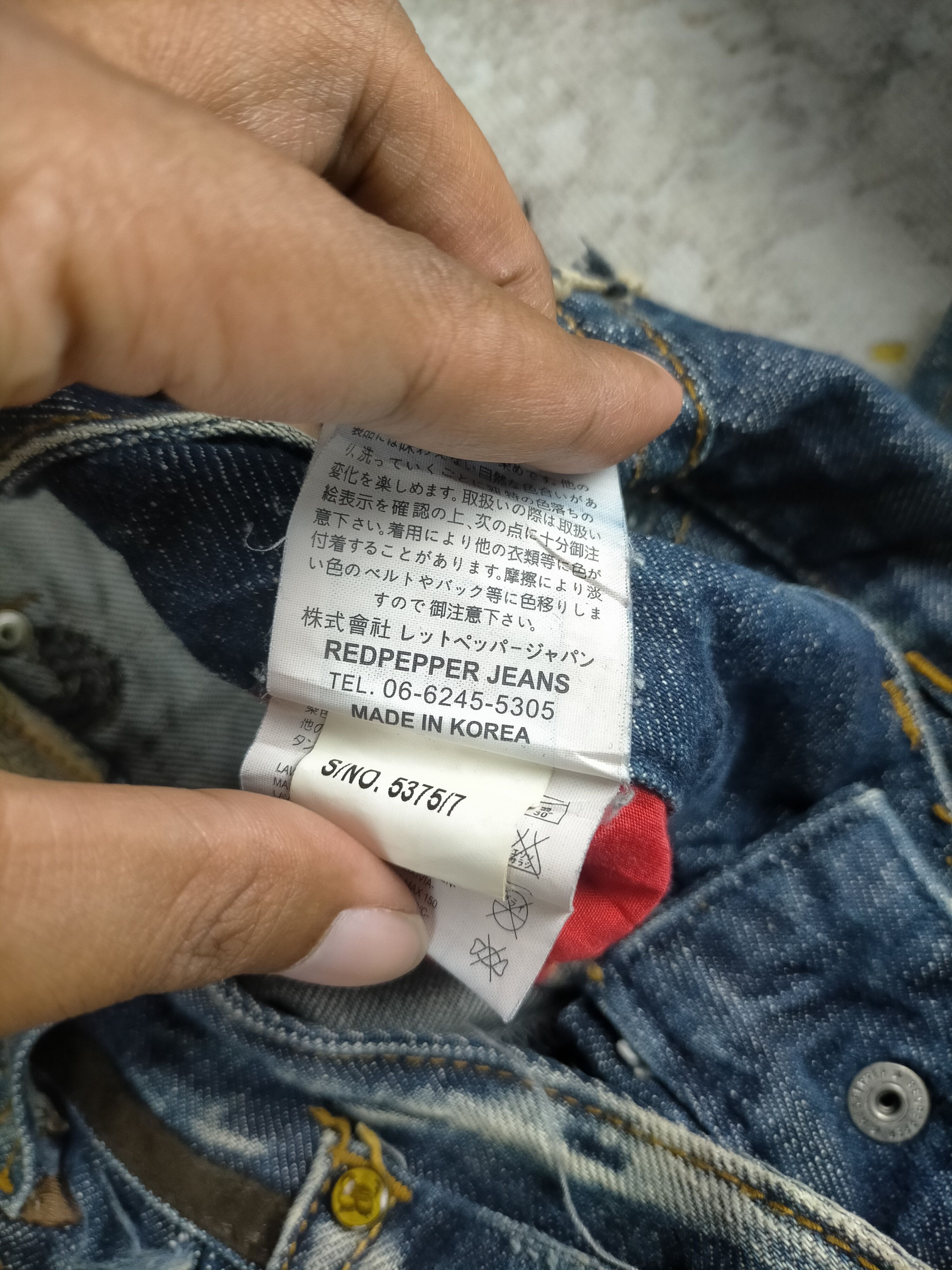 Tornado Mart Vintage Red Pepper Flared Mudwash Jeans Size US 29 - 13 Thumbnail
