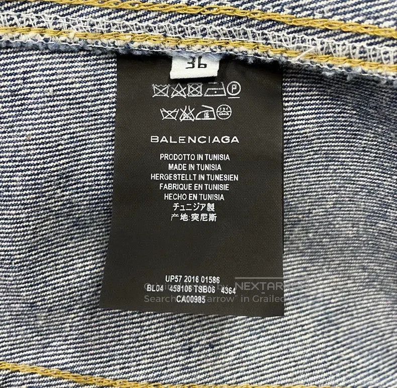 Balenciaga Balenciaga Blue Denim Jacket Size XS / US 0-2 / IT 36-38 - 6 Thumbnail