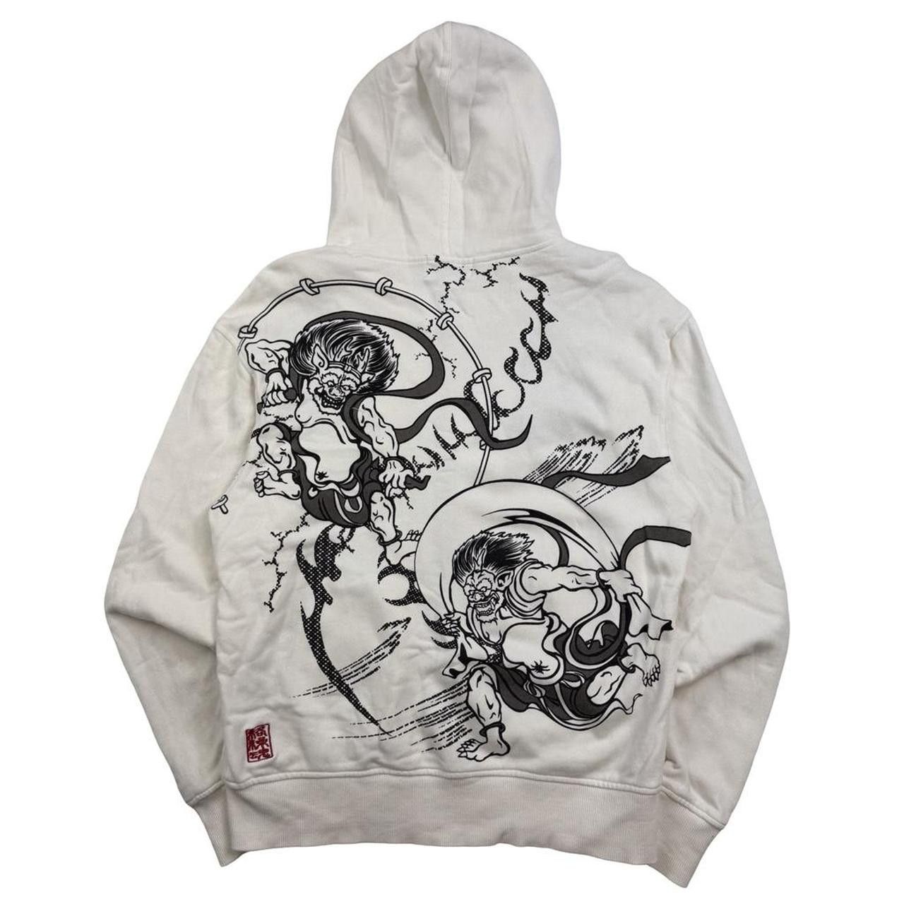 Karakuri Tamashii Karakuri Tamashii Embroidered Japanese White Hoodie - Medium Size US M / EU 48-50 / 2 - 1 Thumbnail