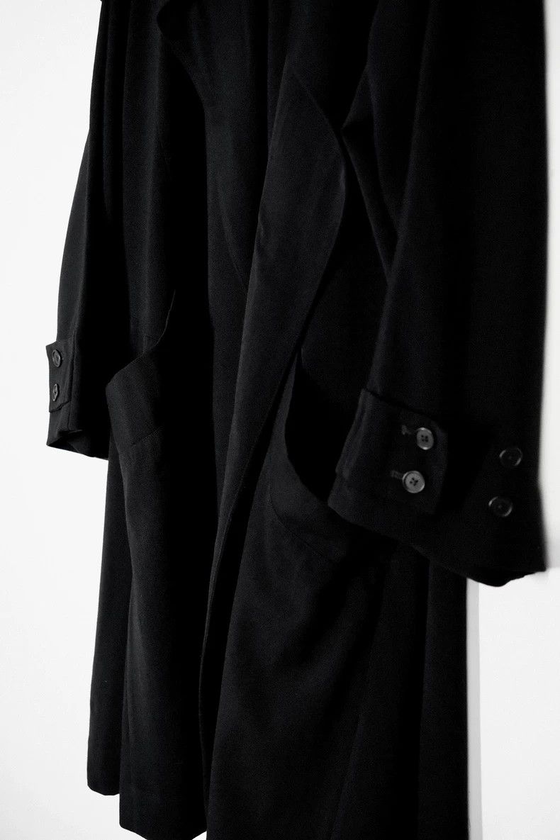 Yohji Yamamoto Yohji Yamamoto 70-80s archive deconstructed witch Cape tren Size ONE SIZE - 4 Thumbnail