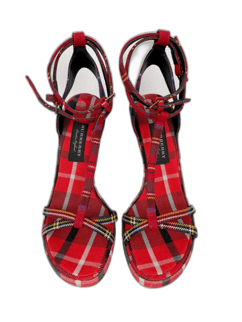 Burberry Burberry Red Sandals Size 35 Never Worn Size US 5 / IT 35 - 1 Thumbnail