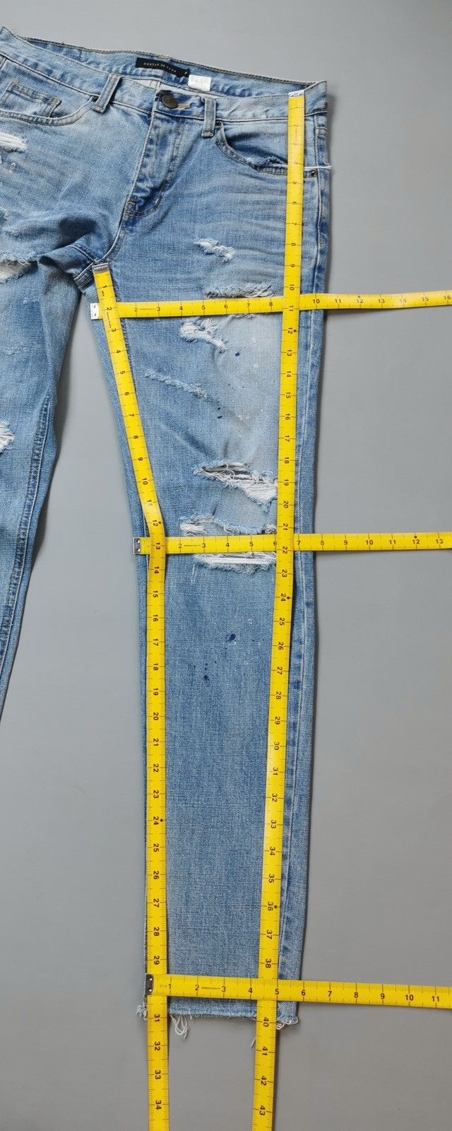 GOSTAR DE FUGA Gostar De Fuga Distressed Skinny Jeans Size US 32 / EU 48 - 13 Thumbnail