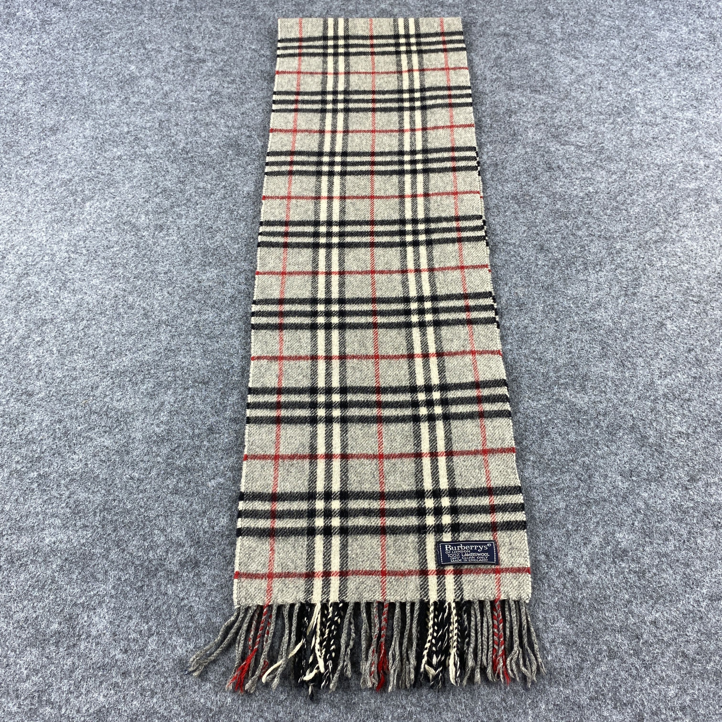 Burberry × Vintage GF10386 Burberry Scarf Neck Wear Muffler Nova Check Size ONE SIZE - 4 Thumbnail