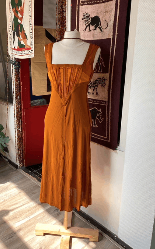 Jean Paul Gaultier × Vintage Jean Paul Gaultier Mesh Dress Corset Bondage Lace upVintage Size M / US 6-8 / IT 42-44 - 2 Thumbnail