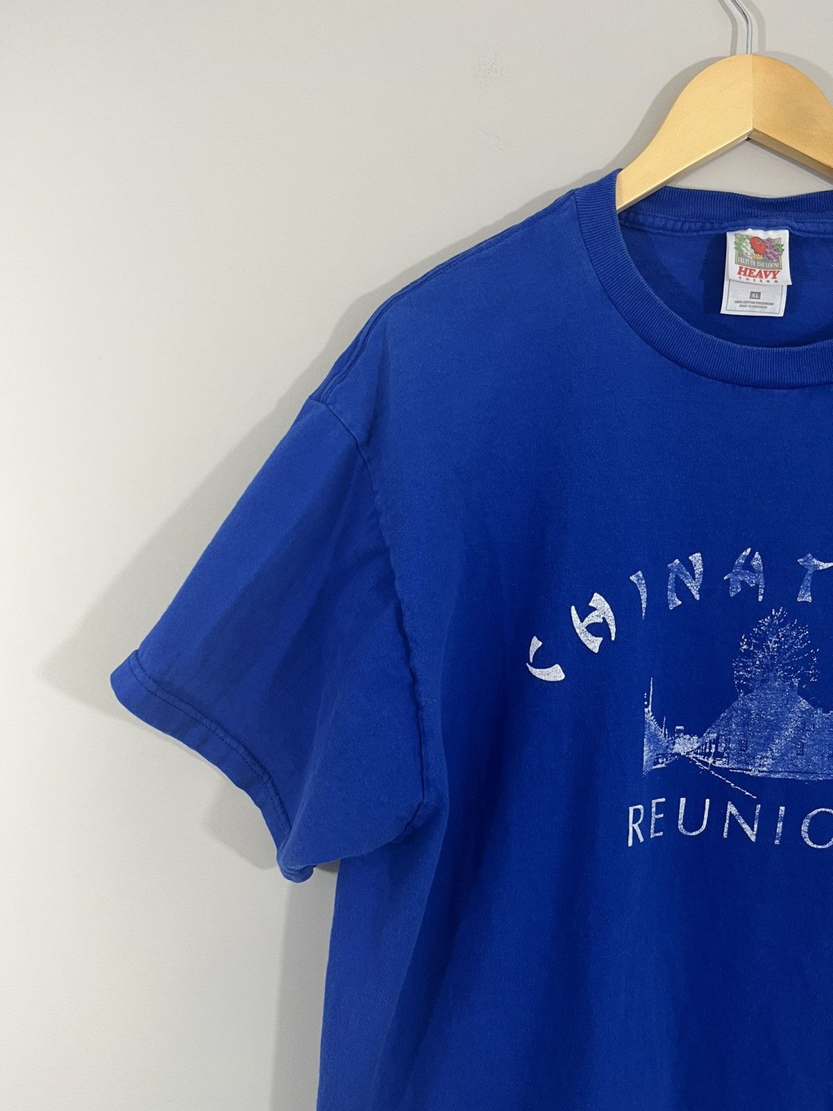 Vintage Chinatown Reunion Faded Graphic Tee Size US XL / EU 56 / 4 - 4 Thumbnail