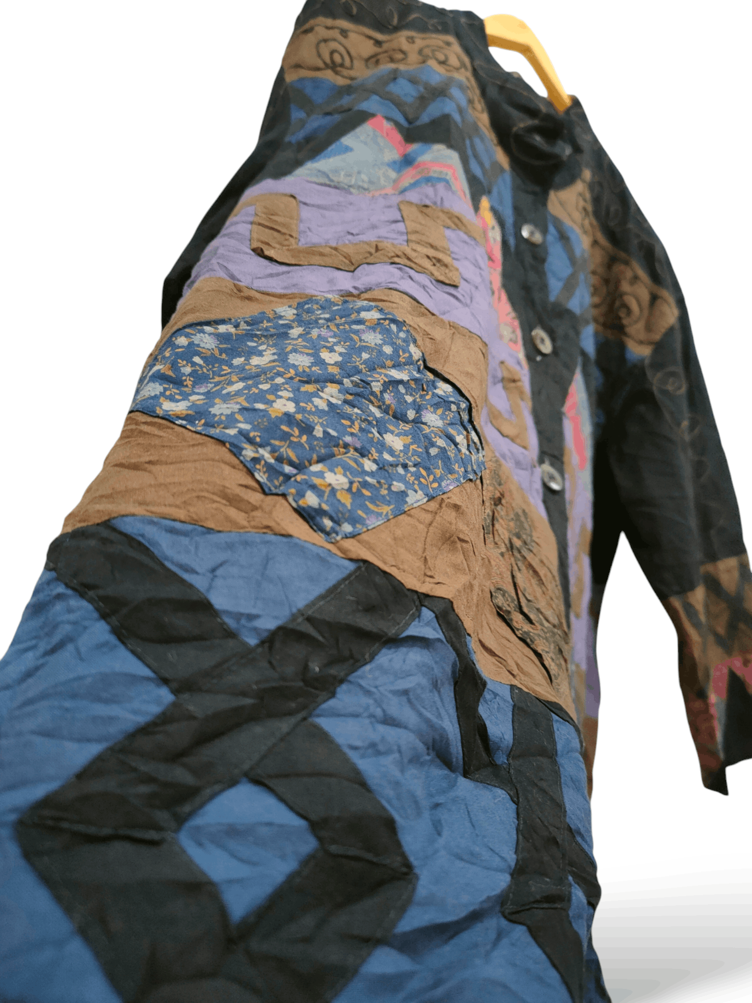 Japanese Brand Japanese Patchwork Button Up Jacket Size US L / EU 52-54 / 3 - 6 Thumbnail