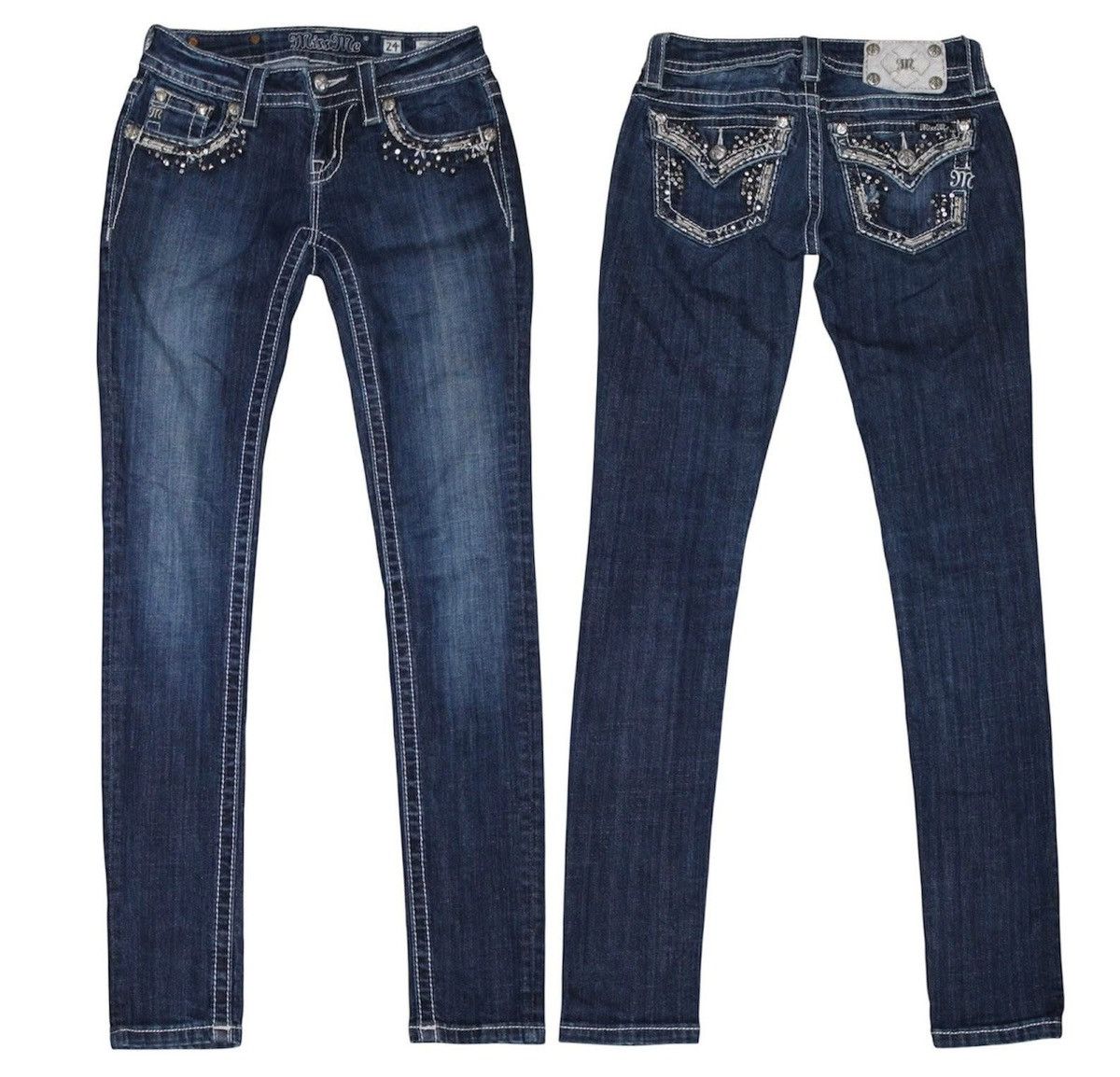 Miss Me LOT OF 3: Miss Me Jeans Bundle - Mix of NWT & Pre-owned Size 25" / US 0 / IT 36 - 4 Thumbnail