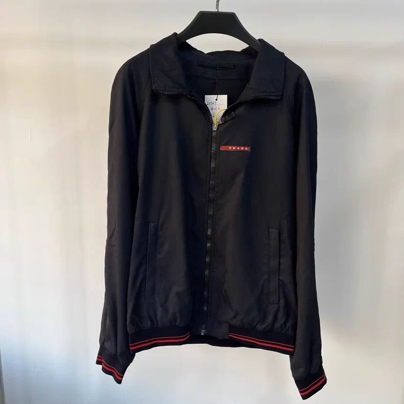 Prada Prada Chest Red Logo Jacket - dmc Size US L / EU 52-54 / 3 - 1 Thumbnail
