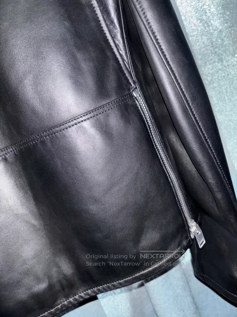 Saint Laurent Paris Saint Laurent Paris Stand Collar Double Zip Leather Jacket Size US M / EU 48-50 / 2 - 6 Thumbnail