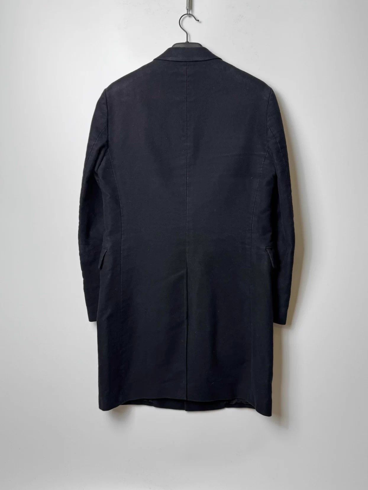 Helmut Lang Helmut Lang 2003 Chestfield Moleskin Black Coat 46 Size US S / EU 44-46 / 1 - 2 Thumbnail