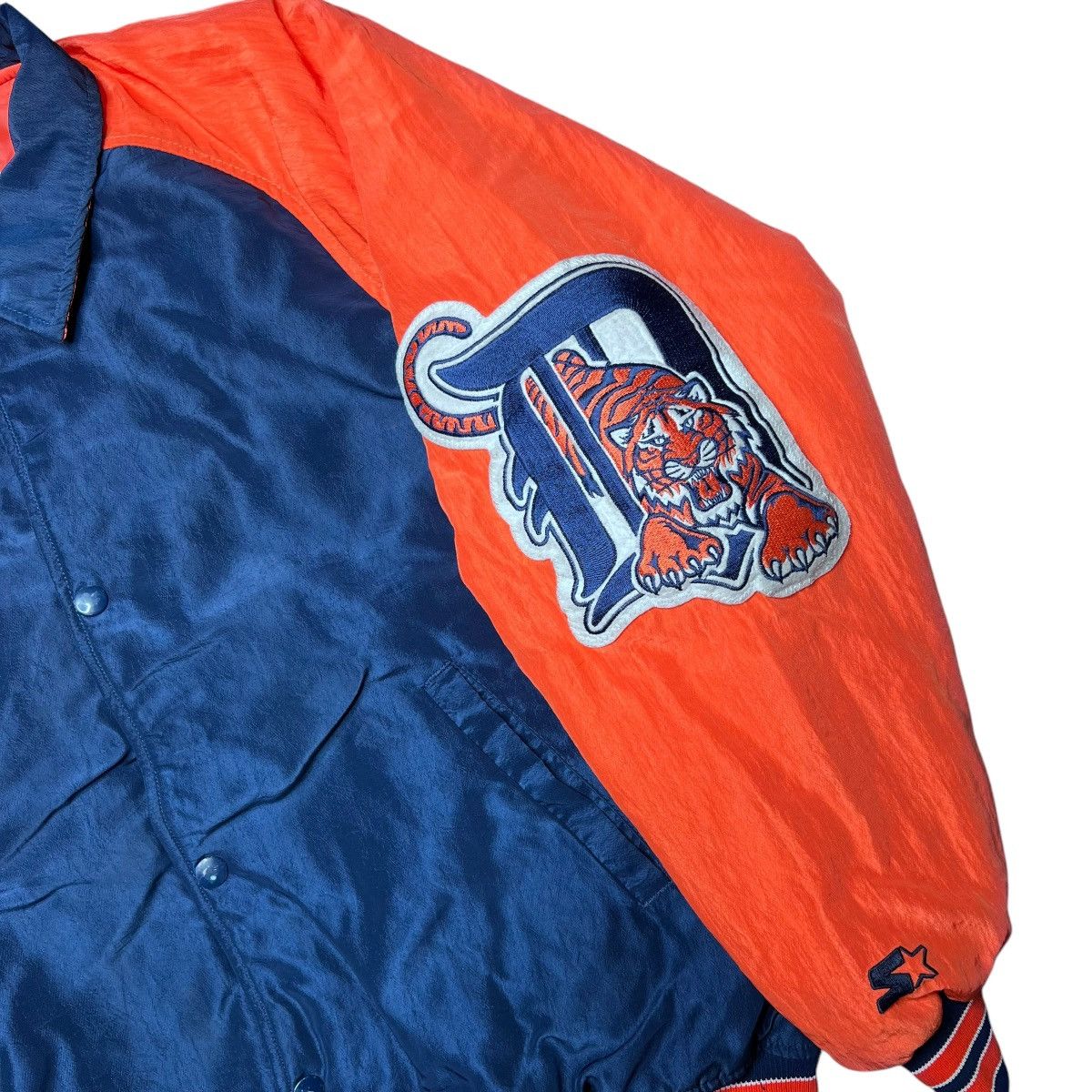MLB × Starter × Vintage Vintage 1990s MLB Detroit Tigers Sleeve Logo Starter Jacket Size US S / EU 44-46 / 1 - 14 Thumbnail