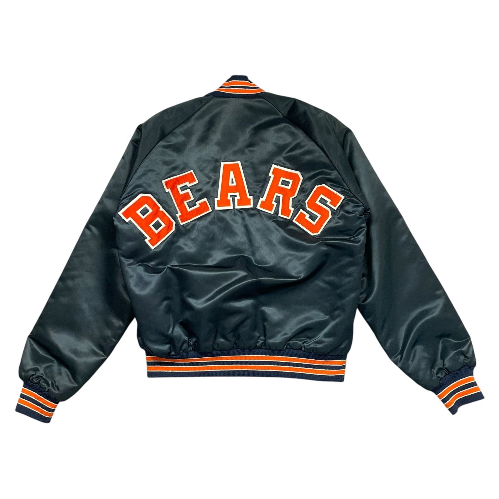 NFL VTG 80s CHICAGO BEARS CHALK LINE SATIN JACKET SPELL OUT Sz M Size US M / EU 48-50 / 2 - 1 Thumbnail