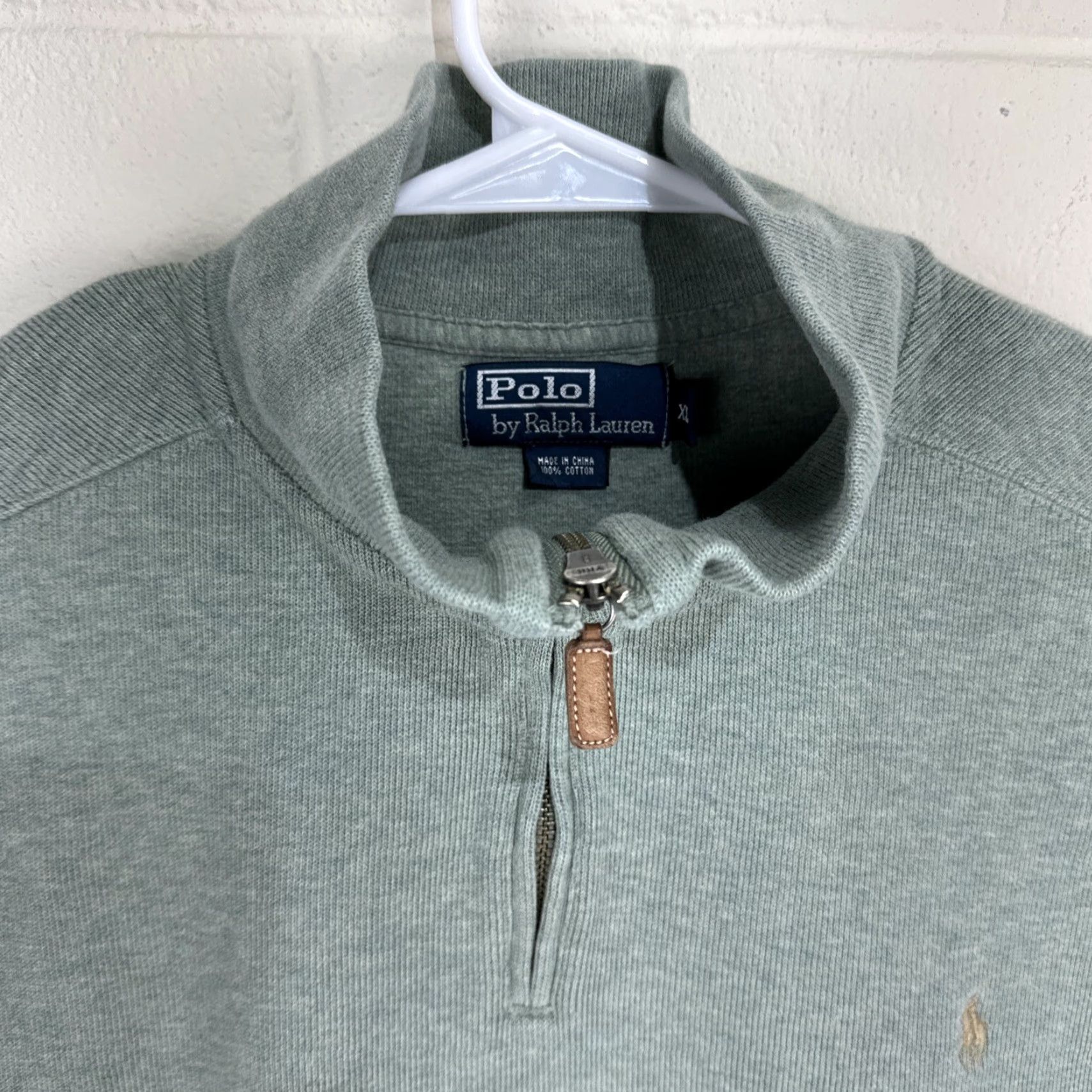 Polo Ralph Lauren Polo Ralph Lauren Sweater Shirt Men 2XL Green 1/4 Zip Knit Pony Logo Mock Neck Pullover Christmas? (Note: No extra words) Size US XXL / EU 58 / 5 - 3 Thumbnail