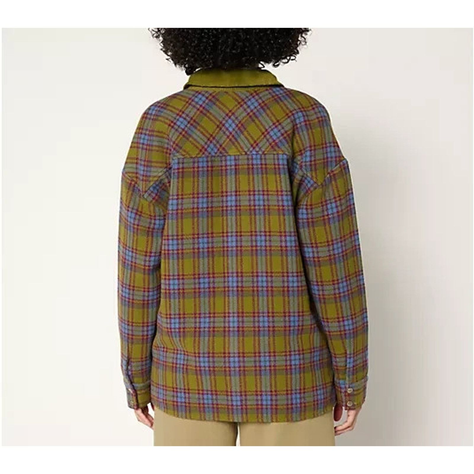 peaceminusone Peace Love World Brushed Flannel Plaid Jacket L A725594 Size L / US 10 / IT 46 - 2 Thumbnail