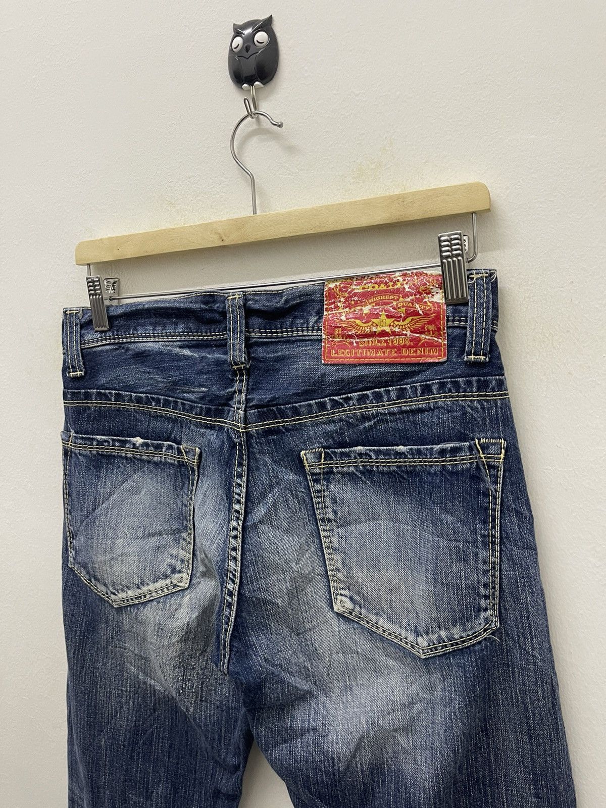Japanese Brand Rare Vintage CO AND LU Poem Punk Rock Star Denim Size US 29 - 18 Thumbnail