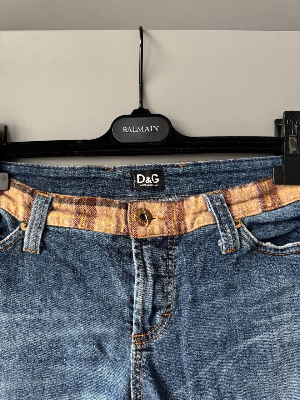 Dolce & Gabbana × Vintage VINTAGE DOLCE&GABBANA BIG LOGO STRAIGHT DENIM PANTS JEANS Size 31" - 3 Thumbnail
