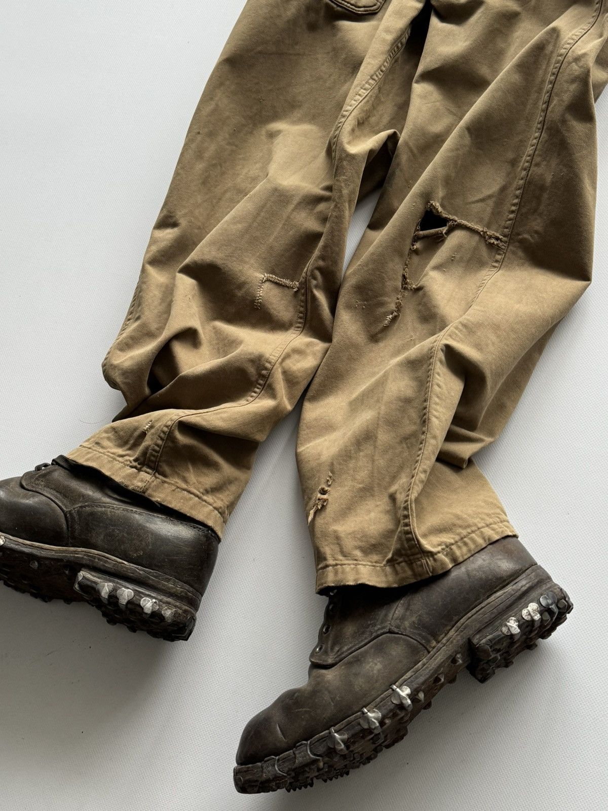Vintage 1960s Vintage British Work 'Aero' Zip Faded Coveralls Size US 32 / EU 48 - 4 Thumbnail